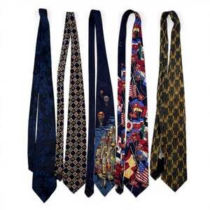 Lot of 5 Vintage McDonald's Collector Silk Neckties 1994-1995